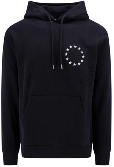 Zwarte hoodie met logo borduursel Études , Black , Heren - L,M