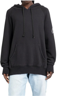 Zwarte hoodie met raglanmouwen Greg Lauren , Black , Heren - XL