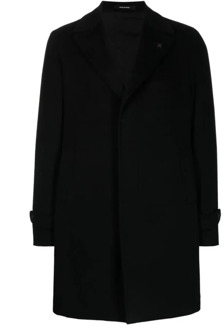 Zwarte Jassen Mantels voor Mannen Tagliatore , Black , Heren - XL