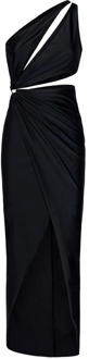 Zwarte jumpsuit met cut out detail Amen , Black , Dames - M,S,Xs,2Xs