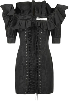 Zwarte jurk voor vrouwen Aw23 Alessandra Rich , Black , Dames - XS