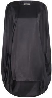 Zwarte jurken met stijl MM6 Maison Margiela , Black , Dames - M,S,Xs