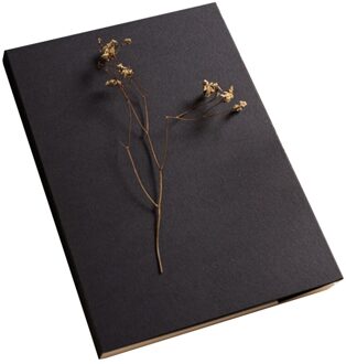 Zwarte Kaart Schetsboek Art Marker Schetsboek Gebruikt Voor Tekening Schets Retro School Kantoorbenodigdheden