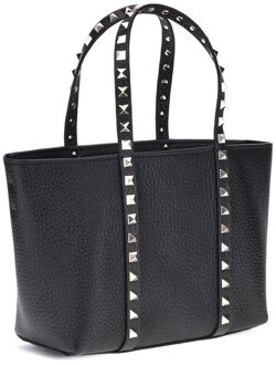 Zwarte Kalfsleer Bos Taurus Schoudertas - One Size