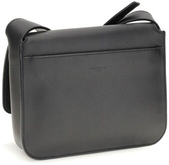 Zwarte Kalfsleer Bos Taurus Schoudertas