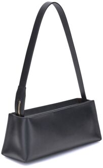 Zwarte Kalfsleer Bos Taurus Schoudertas