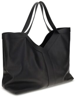 Zwarte Kalfsleer Bos Taurus Schoudertas