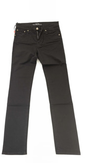 Zwarte Katoenen Slim Jeans met Logo Borduursel Jacob Cohën , Black , Dames - W25,W27