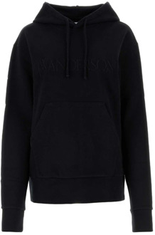 Zwarte katoenen sweatshirt JW Anderson , Black , Dames - XS