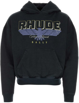 Zwarte katoenen sweatshirt Rhude , Black , Heren - 2Xl,Xl,L,S,Xs