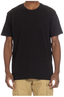 Zwarte Katoenen T-shirt met Logo Department Five , Black , Heren - 2Xl,Xl,L,M,S