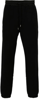 Zwarte Katoenen Tracksuit-Style Broek Saint Laurent , Black , Heren - L,M,S