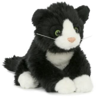 Zwarte katten/poezen knuffeldier 18 cm - Knuffel huisdieren Multikleur