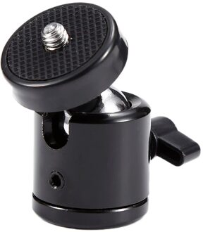 Zwarte Kleur 360 Graden Mini Statief Ball Head Balhoofd 1/4 "Schroef Mount Stand DSLR DV Camera DSLR Camera Accessoires