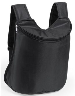 Zwarte koeltas rugzak/gymtas 40 cm met drawstring/rijgkoord - Koeltas