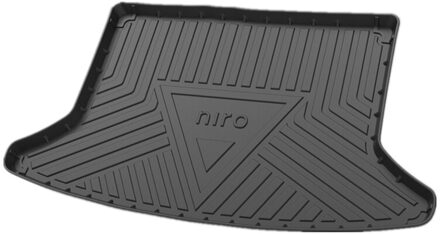 Zwarte Kofferbak Matten Auto Kofferbak Opslag Mat Cargo Tray Kofferbak Waterdichte Beschermende Pads Mat Compatibel Voor Kia Niro