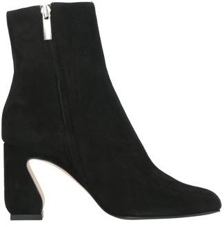 Zwarte laarzen met vierkante neus en hoge hakken Sergio Rossi , Black , Dames - 39 Eu,41 Eu,40 Eu,36 EU