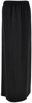Zwarte lange rok met hoge taille Fabiana Filippi , Black , Dames - M,S