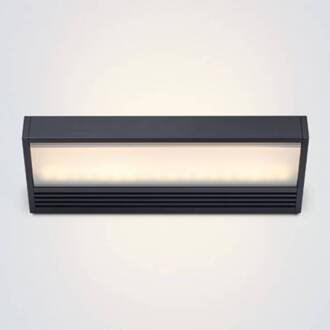 Zwarte LED wandlamp SML zwart, mat