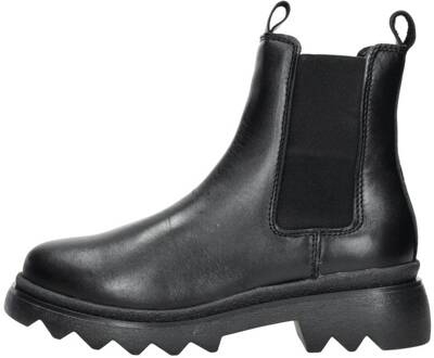 Zwarte leren Chelsea laars voor dames Tamaris , Black , Dames - 41 Eu,36 EU