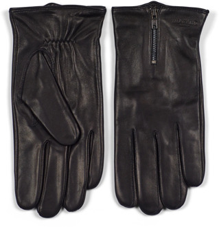 Zwarte Leren Handschoenen voor Heren Howard London , Black , Heren - Xl,L,M,S