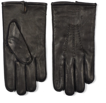Zwarte Leren Handschoenen voor Heren Howard London , Black , Heren - Xl,L,M,S