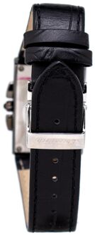 Zwarte Leren Horloge