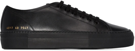 Zwarte Leren Lage Sneakers Common Projects , Black , Dames - 41 Eu,37 Eu,40 EU