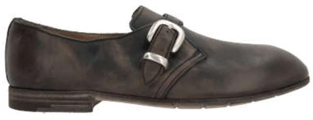 Zwarte leren Monk Strap schoenen Premiata , Black , Heren - 43 Eu,42 Eu,45 Eu,40 Eu,44 Eu,41 EU