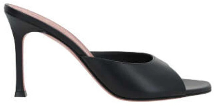 Zwarte leren muiltje sandalen Amina Muaddi , Black , Dames - 36 1/2 Eu,40 Eu,36 Eu,38 1/2 Eu,39 Eu,38 Eu,37 EU