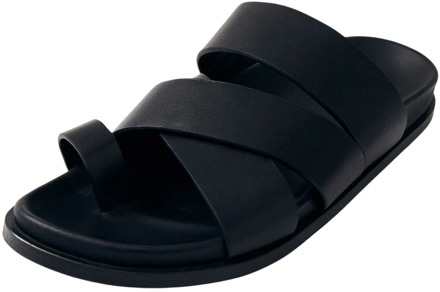 Zwarte leren sandalen Alohas , Black , Dames - 35 Eu,42 Eu,37 Eu,38 Eu,36 Eu,39 Eu,41 EU