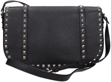 Zwarte Leren Schoudertas