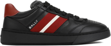 Zwarte Leren Sneakers Bally , Black , Heren - 43 Eu,41 Eu,43 1/2 Eu,44 Eu,41 1/2 Eu,42 EU