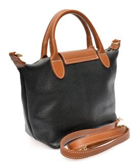 Zwarte Leren Tas - maat