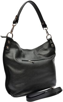 Zwarte Leren Tas - maat