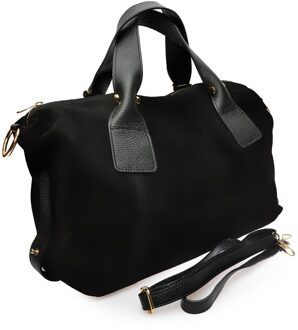 Zwarte Leren Tas - One Size