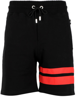 Zwarte Logo Zak Shorts Gcds , Black , Heren