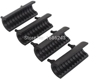 Zwarte Motorfiets 4 Stuks Rubber Ondersteuning Kussen Hard Zadeltas Past Voor Harley Touring Road King Electra Glide