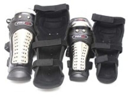 Zwarte Motorfiets Kneepad Motorfiets Protectors Elleboog Pads Roestvrij Stee