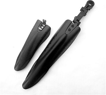 Zwarte Mountainbike Fiets Road Band Voor Achter Spatbord Fender Set Mud Guard Grote Vliegende Vis