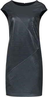 Zwarte mouwloze jurk met stiksels - EU 46 / UK 18