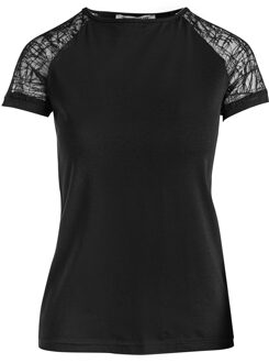 Zwarte mouwloze top met rits - maat