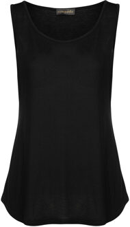 Zwarte mouwloze top van Tencel - maat