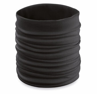 Zwarte multifunctionele morf sjaal/shawl voor volwassenen