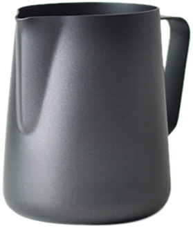 Zwarte Non-stick Coating Koffie Mok Cup Kruik Rvs Espresso Melk Koffie Opschuimen Jug Sabotage Cup mok 600Ml