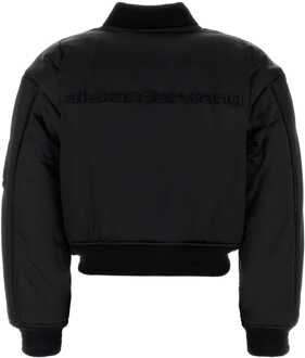 Zwarte Nylon Bomberjack - maat M