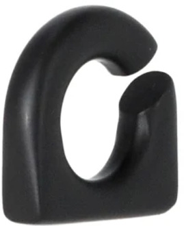 Zwarte Oorbel met Ingedrukt Logo voor Mannen Rick Owens , Black , Unisex - ONE Size