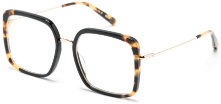 Zwarte Optische Bril voor Dagelijks Gebruik Kaleos , Black , Dames - 54 MM