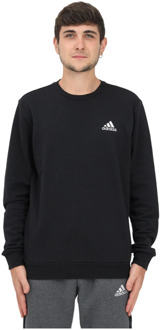 Zwarte Performance Sweaters, Fleece Sweatshirt voor Heren Adidas , Black , Heren - Xl,L,M,S