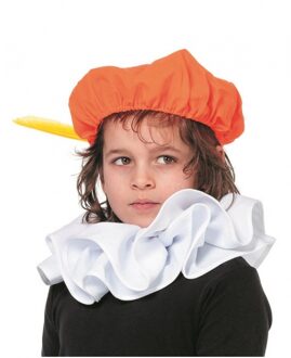 Zwarte Piet oranje baret voor kids